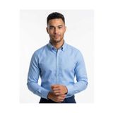 Özeniş Erkek Cepsiz Pamuklu Uzun Kollu Oxford Kumaş Slim Fit Gömlek