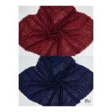 ÖZENSE 2'li Flamlı Pamuklu Terletmeyen 4 Mevsim Kullanılabilir 100x100 cm Bordo ve Lacivert Renkli Eşarp