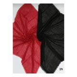 ÖZENSE 2'li Flamlı Pamuklu Terletmeyen 4 Mevsim Kullanılabilir 100x100 cm Kırmızı ve Siyah Eşarp