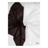 ÖZENSE 2'li Flamlı Pamuklu Terletmeyen 4 Mevsim Kullanılabilir 100x100 cm KoyuKahve ve Beyaz Renkli Eşarp