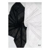 ÖZENSE 2'li Flamlı Pamuklu Terletmeyen 4 Mevsim Kullanılabilir 100x100 cm Siyah ve Beyaz Renkli Eşarp