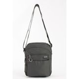 ÖZER-6022 Sanmorris Suyadayanıklı Paraşüt Kumaş Unisex Çapraz Çanta - Koyu Gri