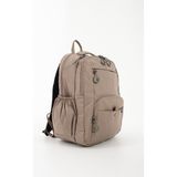 ÖZER-6027 Sanmorris Suya Dayanıklı Paraşüt Kumaş Unisex Sırt Çantası - Kum - Bej