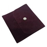 Özer Kutu Kadife (Süet) Zarf Kese Bordo 10 Adet 10X10 cm Boy Takı, Altın Kesesi (Çıtçıtlı) - 10 x 10 cm