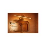 ÖZER LİGHT 35CM / USB Şarjlı Resim / Tablo / Ayna Üstü / Banyo / Ledli Aplik Flüt 3000K Günışığı Eskitme kasa