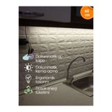 ÖZER LİGHT 60 Cm Beyaz Işık 6000K Dokunmatik Mutfak Tezgah Üstü Led Bar Aydınlatma Dekoratif Led