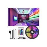 ÖZER LİGHT Bluetooth lu ve Kumandalı Tv Arkası Ambiyans RGB Şerit Led Seti Kumandalı 3 Metre Usb İle Çalışır