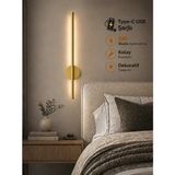 Özer Light Leila 75CM / USB Şarjlı / Eskitme(bronz) / Resim / Tablo / Ayna / Duvar / Ledli Aplik 3200K Günışığı