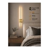 ÖZER LİGHT Leila 75CM / USB Sarjlı Resim / Tablo / Ayna / Duvar / Gold kasa Ledli Aplik 3200K Günışığı