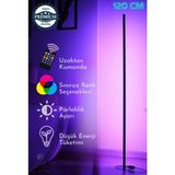 Özer Light Premium Köşe Dekoratif LED Lambader 120 cm - Rgb Kumandalı 16 Renk Ayaklı Lambader - KUMANDALI