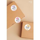Özer Store 120 Adet Yuvarlak Yapışkanlı Ürün Paketleme Teşekkür Etiketi, Sticker