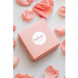 Özer Store Pembe Handmade Yazılı Yuvarlak El Yapımı Ürün Etiketi Sticker