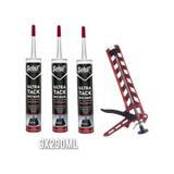 Özerden-selsil Ultra Tack No Nail Ultra Güçlü Yapıştırıcı 3x290ml + Silikon Tabancası