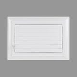ÖZFIRAT PVC Yapı Menfez 65x45 CM | Banyo Havalandırma Menfezi | Wc, Tuvalet Havalandırma Menfezi | Plastik | Beyaz