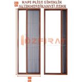 Özfırat Pvc Yapı Plise Pileli Sürgülü Sineklik [EN100 x Boy 220CM] Akordiyon Kayar Kapı - Sineklik (Pimapen | Ahşap | Çelik | Demir Kapı Sinekliği - Altınmeşe - 100 x 220
