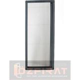 Özfırat Pvc Yapı Plise Pileli Sürgülü Sineklik [EN90 x Boy 210CM] Akordiyon Kayar Kapı - Sineklik (Pimapen | Ahşap | Çelik | Demir Kapı Sinekliği - 90 x 210 - Antrasit