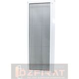 Özfırat Pvc Yapı Plise Pileli Sürgülü Sineklik [EN90 x Boy 210CM] Akordiyon Kayar Kapı - Sineklik (Pimapen | Ahşap | Çelik | Demir Kapı Sinekliği - 90 x 210 - Beyaz