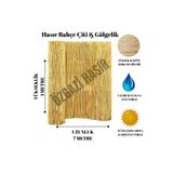 özgazi 1 Metre X 7 Metre Doğal Kamış Hasır Bahçe Çiti Gölgelik Balkon Çiti Rulo Çit Hasır Çit Dekorasyon