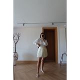 Özge Özgenç Şortlu Balon Etek - Krem - S