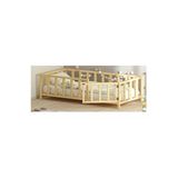 Özgök Tarım Kapılı Unisex Montessori Bebek Ve Çocuk Karyolası Doğal Ahşap Yatak 70X130