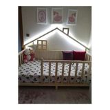 Özgök Tarım Unisex Evli Montessori Bebek Ve Çocuk Karyolası Doğal Ahşap 80X180