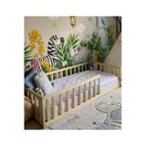 Özgök Tarım Unisex Montessori Bebek Ve Çocuk Karyolası Doğal Ahşap Yatak N.ayaksız 90X190