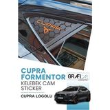 Özgül Reklam Cupra Formentor Kelebek Cam Sticker Set / Cupra Logolu - Tek Ebat
