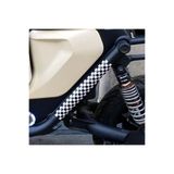 ÖZGÜL REKLAM dama desen siyah beyaz sticker Motor Sticker - Bisiklet Sticker - Araç Sticker - Scooter Stickler