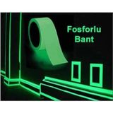 Özgül Reklam Karanlıkta Işık Veren Yansıyan 4 Metre Fosforlu Yeşil Şerit Bant 4 Metre - Tek Ebat