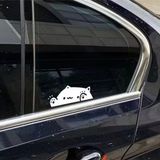 Özgül Reklam Kedi Yavrusu Sticker Araba Sticker / Motor Sticker / Laptop Sticker - Beyaz - Tek Ebat