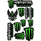 Özgül Reklam Monster Sponsor Sticker Set A4 - Çok Renkli - Tek Ebat