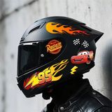 Özgül Reklam Mqeen Yarış Araba Sticker Çocuk Motor Sticker - Bisiklet Sticker - Araç Sticker - Scooter Stickler - Kırmızı - Tek Ebat