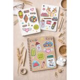 ÖZGÜL REKLAM Su Geçirmez Sticker Seti – Tablet, Defter, Notebook, Ajanda Kitap Uyumlu Etiket - Etiket Seti