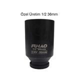 ÖZGÜN 1/2 36mm Lokma Derin Havalı Siyah Uzun Özel Üretim
