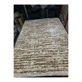 Özgün Perde (46) Bambu Halı 200 x 290 (Kırışma Yapmaz, Yıkanabilir, Antialerjik) Krem - Kahve 200 x 290
