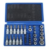 Özgün Ticaret Lokma Takımı 34 Parça 3/8 1/4 Torx & E Lokma Set