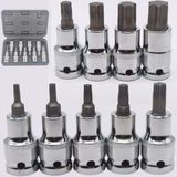 Özgün Ticaret Torx Lokma Seti 9 Parça 1/2 Lokmalı Torx Set Pro Torks Lokma Seti 9 Parça - Gri