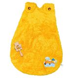 Özgüner Bebek Uyku Tulumu 0-18 Ay Kolsuz, Hafif ve Yumuşak Yeni Doğan Uyku Tulum Unisex Gece Uyku Giysisi (Sarı, 100x100)