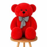 Özgüner Oyuncak 100 cm Büyük Peluş Ayıcık – Papyonlu Dev Teddy Bear, Ultra Yumuşak, Sevgiliye & Özel Günler İçin Hediye (kırmızı)