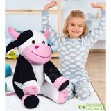 Özgüner Oyuncak 110 cm Sevimli Dostum Oturan Inek - Siyah