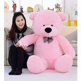 Özgüner Oyuncak 140 cm Papyonlu Büyük Ayıcık (%100 Yerli) - Pembe