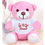Özgüner Oyuncak 20-25 cm Tişörtlü Pelüş Ayıcık, 20 cm Teddy Bear, Yumuşak Ayıcık, Sevgiliye Hediye,Ayı Teddy,Peluş Ayıcık,Plush Toys,Oturan ayı,Ofis Hediyesi,Renkli Ayıcık,İyi ki Varsın,Tişörtlü,Ayıcık (PembeAyı)
