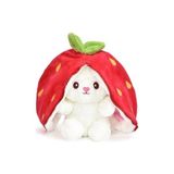 Özgüner Oyuncak 40 cm Pelüş Çilek Tavşan,tavşan Pelüş Hayvan, Pelüş Hayvan, Çilek, Paskalya Tavşanı, Pelüş Kulaklı Çilek Çanta,peluş Çilek Tavşan, Çilek, Pelüş, Paskalya Hediye - Kırmızı