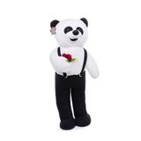 Özgüner Oyuncak 80 cm Ayakta Tulumlu Çiçekli Panda