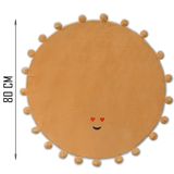 Özgüner Oyuncak 80 cm Bebek Oyun Halısı,Oyun Matı,Bebek Oyun Matı,Yer Matı,Çocuk Oyun Alanı,Çocuk Oyun Halısı,Yürüme Minderi,Bebek Halısı (Kahve)