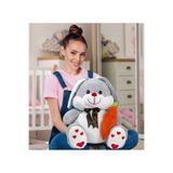 Özgüner Oyuncak 80 Cm Elinde Havuçlu Çocukların İçin En İyi Arkadaşı Peluş Tavşan