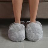 Özgüner Oyuncak Ayak ısıtıcısı,Pelüş Panduf,Pelüş Terlik,Ofis Pandufu (TerlikGri, Oversize)