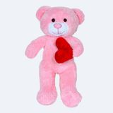 Özgüner Oyuncak Ayakta Kalpli Pelüş Ayıcık,Kawaii,Sevimli Ayıcık,Paskalya Ayısı,Noel Ayısı,Hediye Ayıcık,Sevimli Ayıcık,Alman Ayısı,Doldurulabilir Pelüş (Pembe)