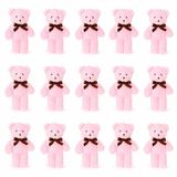 Özgüner Oyuncak Mini Peluş Ayıcık 15 cm 100 Adet Set, Yumuşak Peluş Oyuncak, Hediyelik Ayıcık, Organizasyon ve Parti Süsü (pembe)