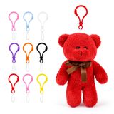 Özgüner Oyuncak Mini Peluş Ayıcık Anahtarlık 100'lü Set 15 cm - Hediyelik Ayı Anahtarlık Paketi - Organizasyon, Parti ve Etkinlik Hediyeliği (kırmızı)